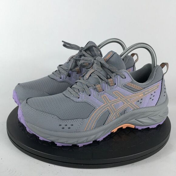 Asics Shoes - Asics Gel-Contend 6 Gray/Purple Athletic Running Shoes 1012B313 Women’s Size 7.5